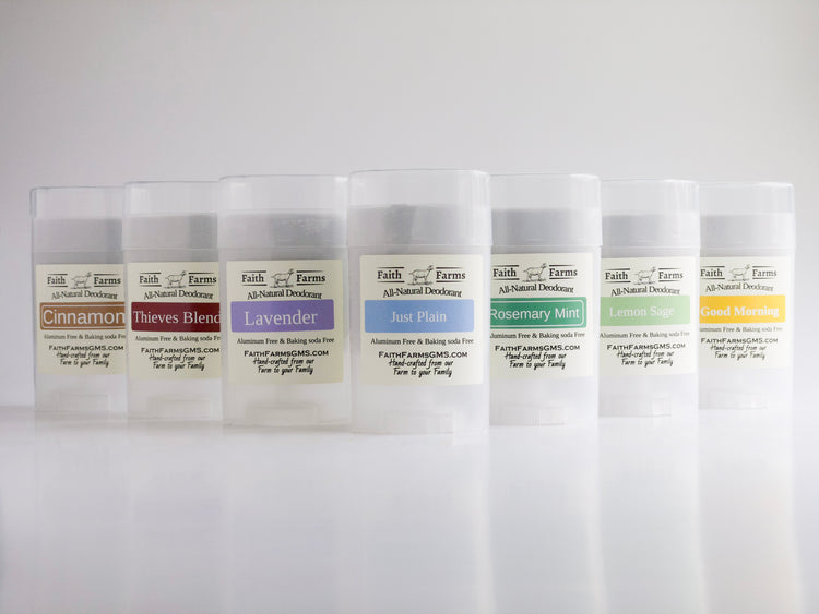 Natural Aluminum-Free Deodorant - Faith Farms Goat Milk Soap