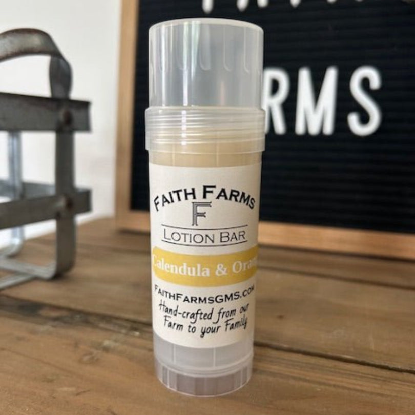 Calendula and Orange Lotion Bar - Faith Farms Goat Milk Soap