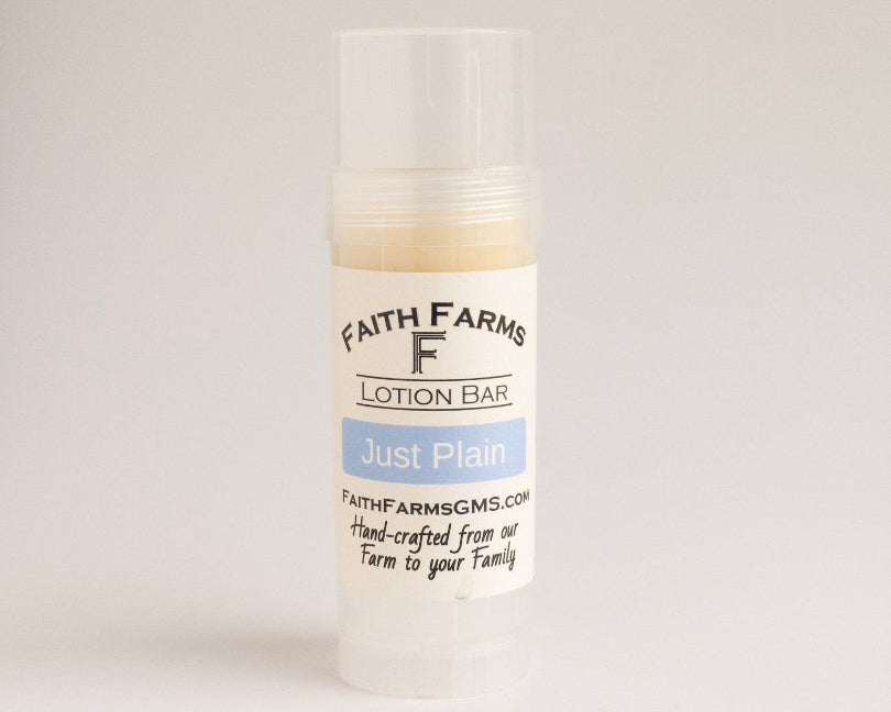 Just Plain Lotion Bar - Faith Farms Goat Milk Soap