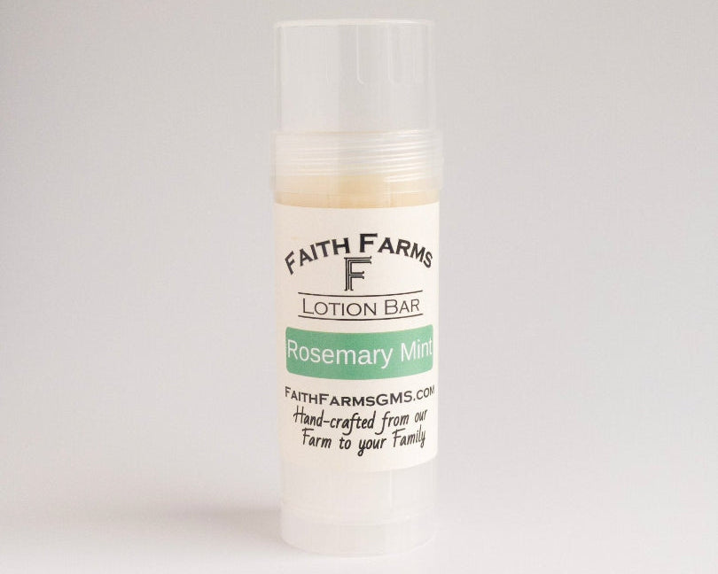 Rosemary Mint Lotion Bar - Faith Farms Goat Milk Soap