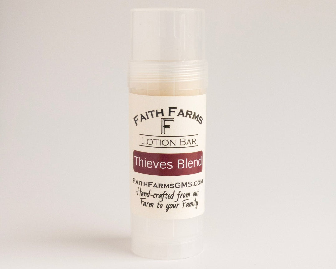 Thieves Blend Lotion Bar - Faith Farms Goat Milk Soap