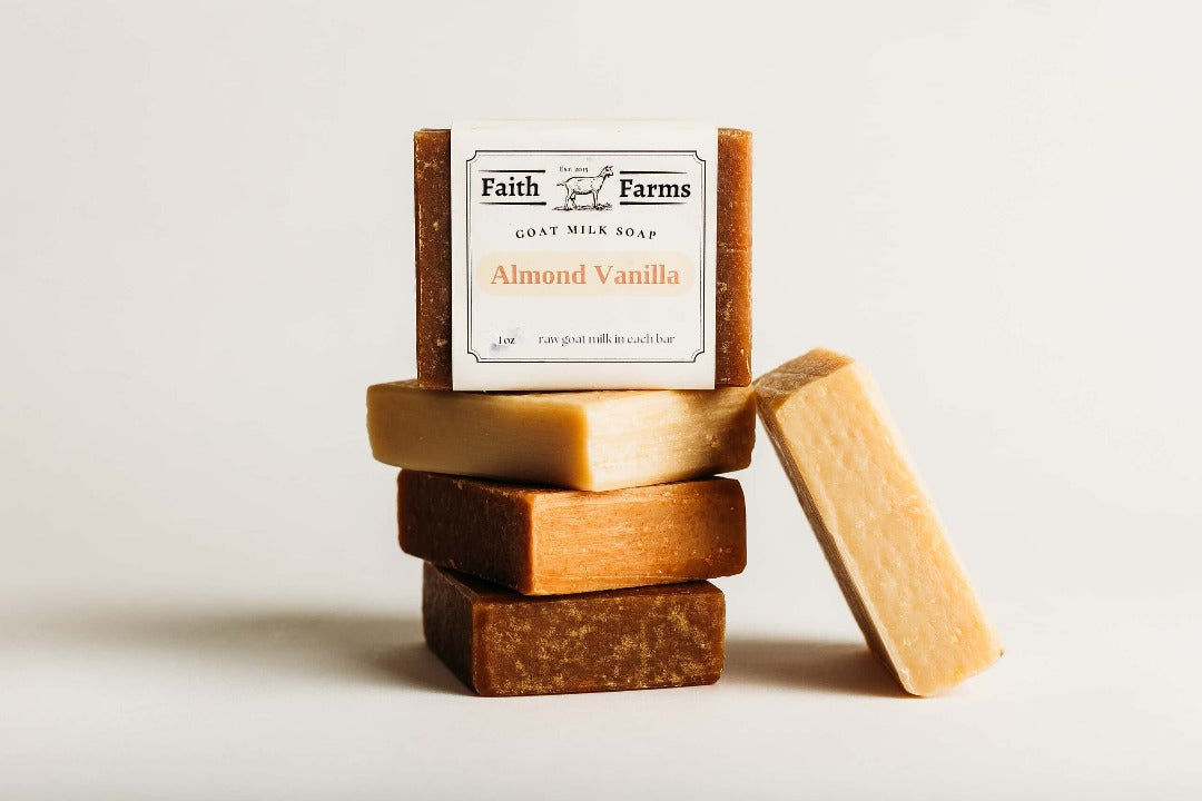 almond vanilla goat milk soap