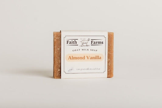 Almond Vanilla Goat Milk Soap - Faith Farms Goat Milk Soap