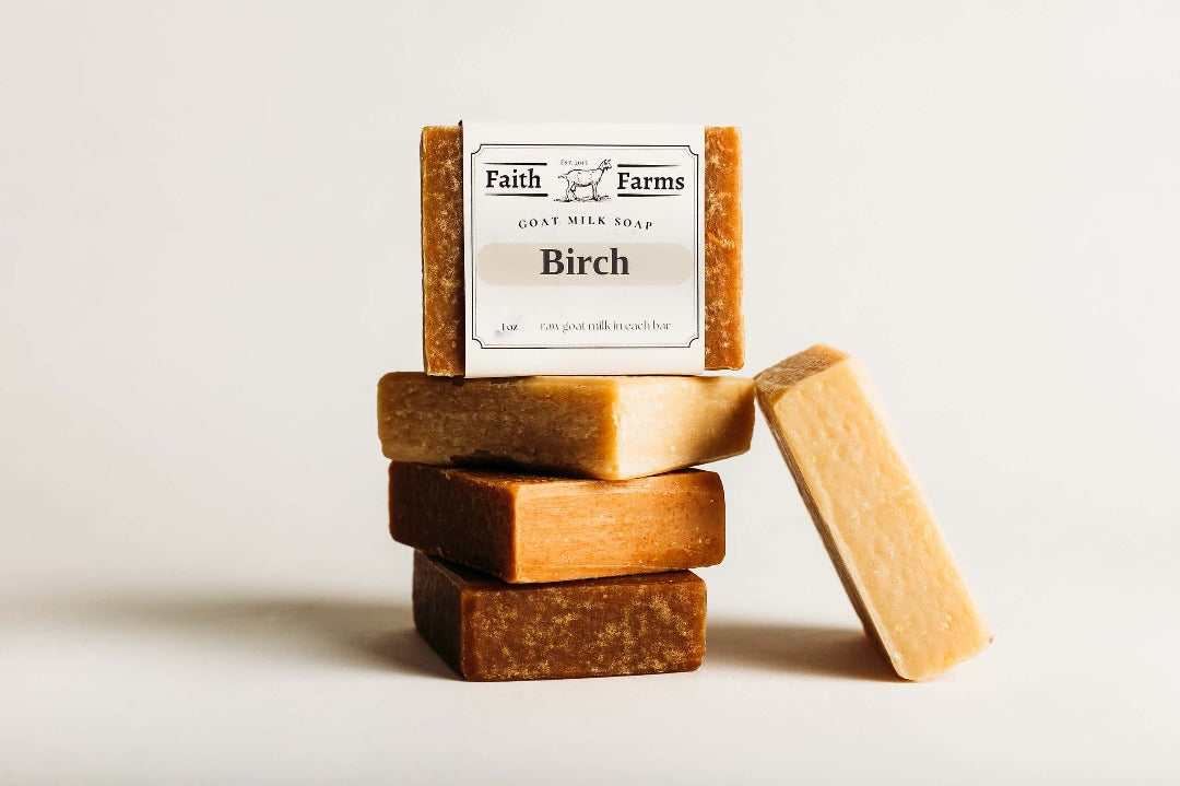 birch goat milk soap