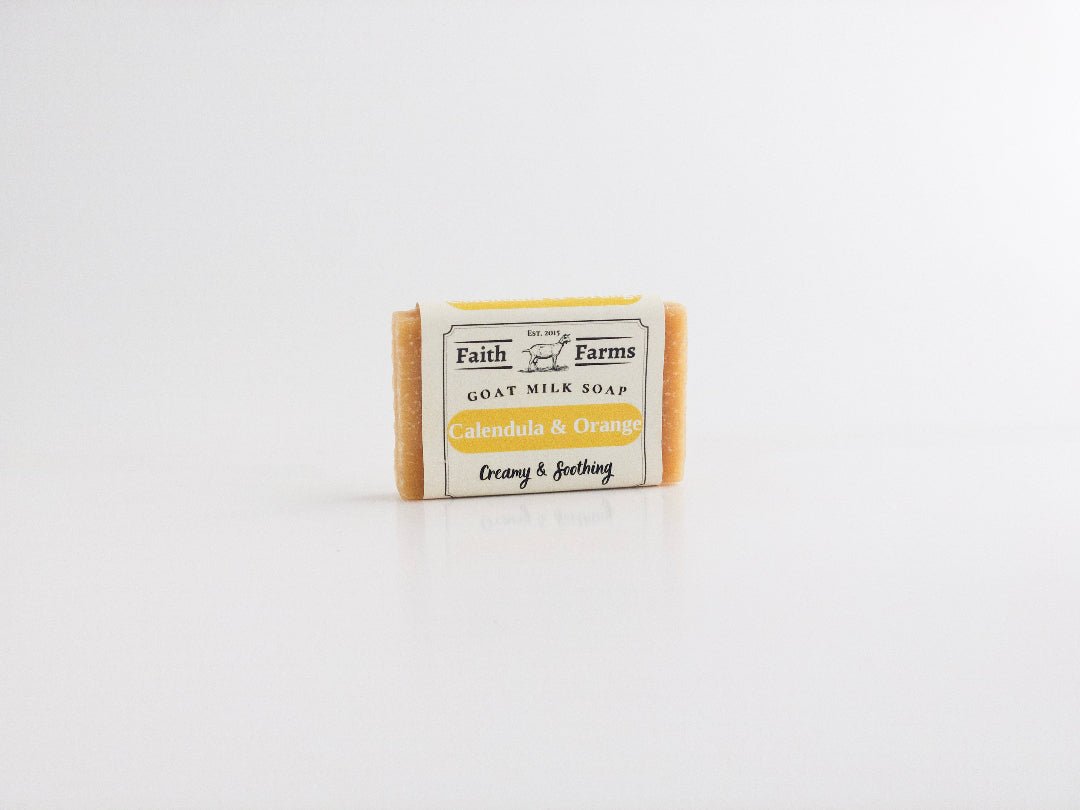 Calendula and Orange Goat Milk Soap - Faith Farms Goat Milk Soap