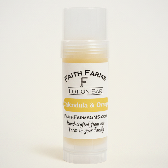 Calendula and Orange Lotion Bar - Faith Farms Goat Milk Soap