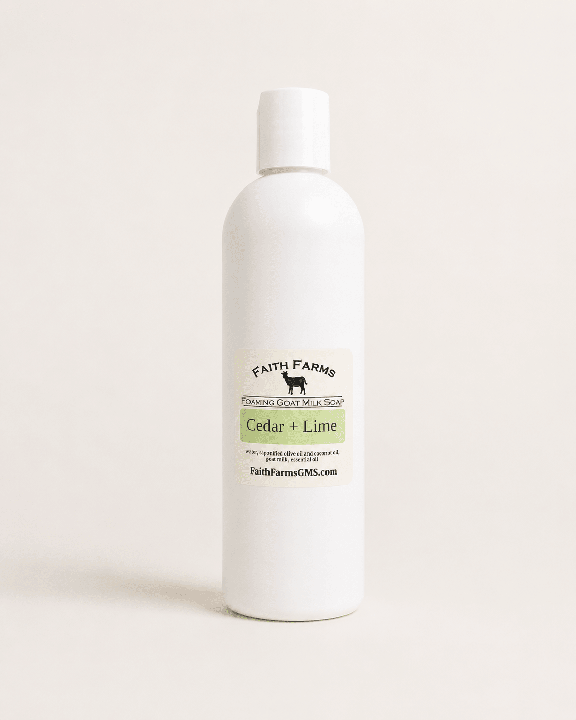 Cedar Lime Foaming Goat Milk Hand Soap - Faith Farms Goat Milk Soap