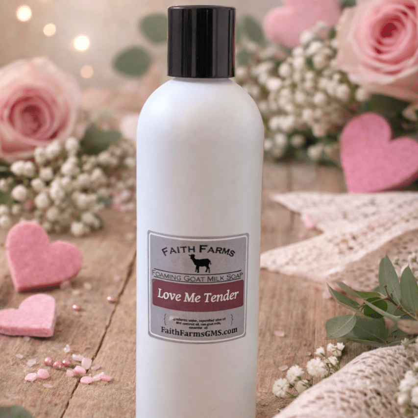 Love Me Tender Foaming Goat Milk Hand Soap - Faith Farms Goat Milk Soap