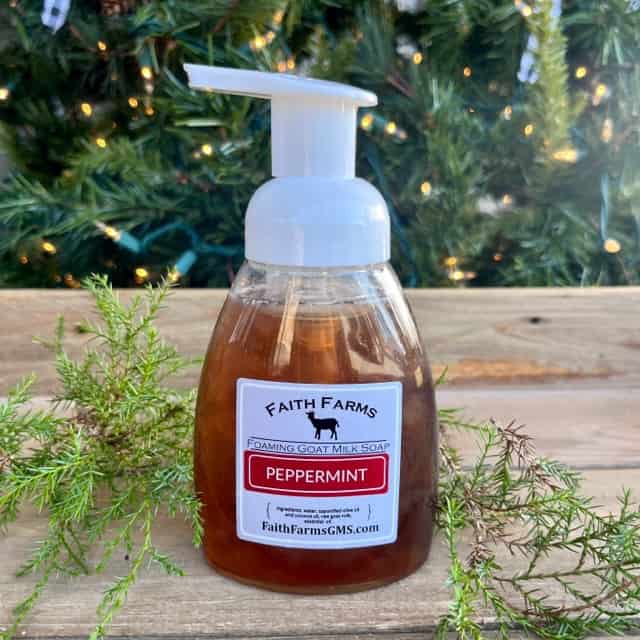 Peppermint Foaming Goat Milk Hand Soap - Faith Farms Goat Milk Soap