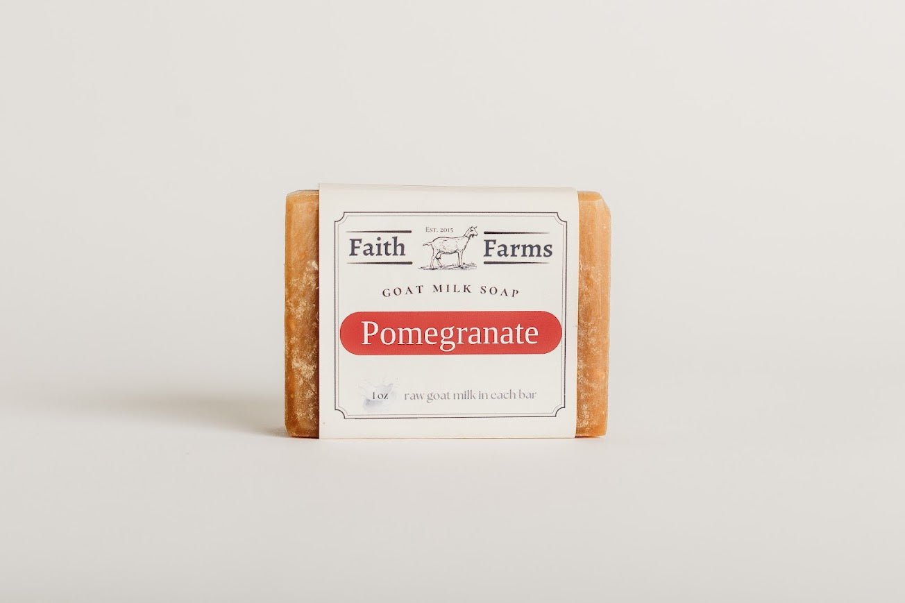 Pomegranate Goat Milk Soap - Faith Farms Goat Milk Soap