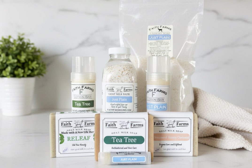 Psoriasis/Rosacea Bundle - Faith Farms Goat Milk Soap