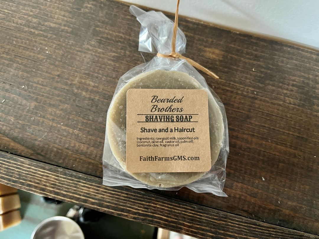 Shave and A Haircut Shaving Soap - Faith Farms Goat Milk Soap