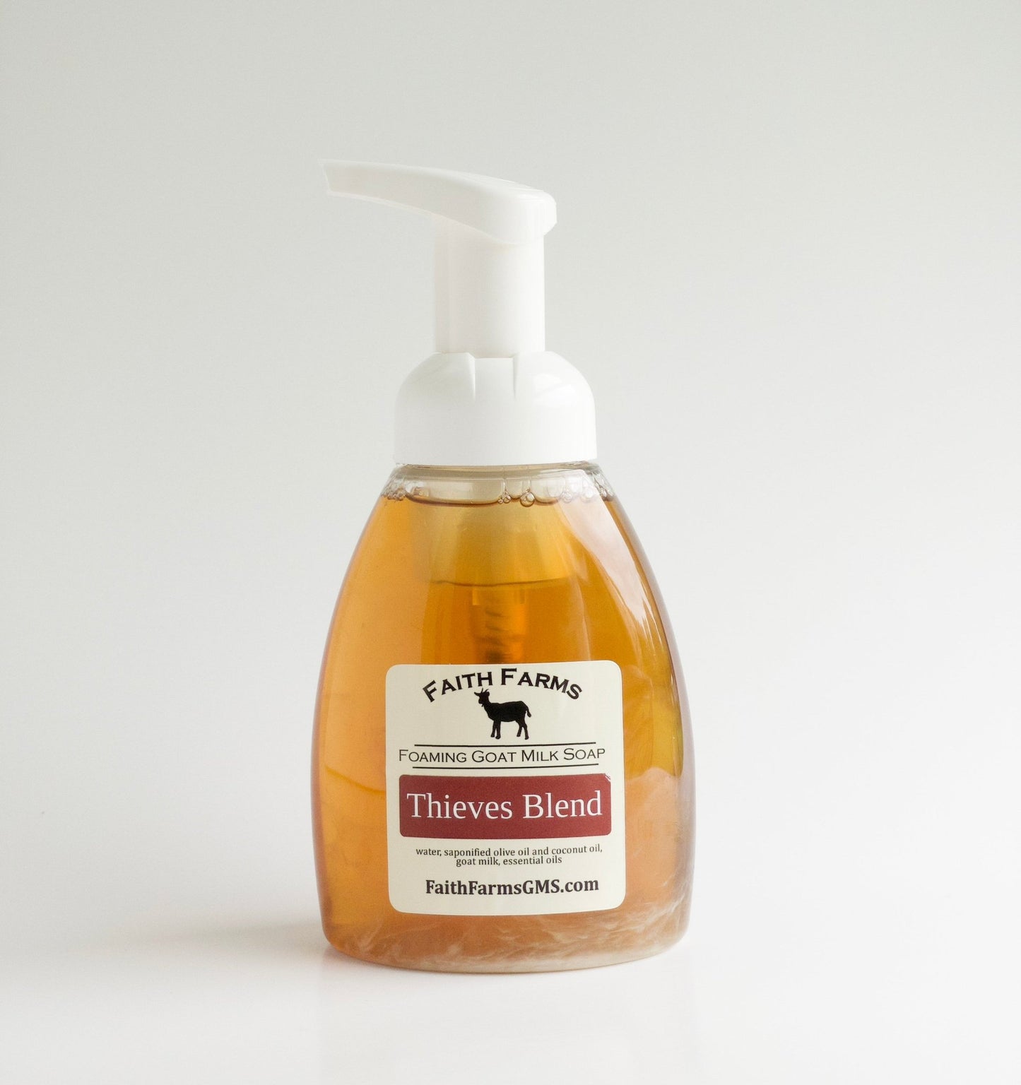 Thieves Blend Foaming Goat Milk Hand Soap - Faith Farms Goat Milk Soap