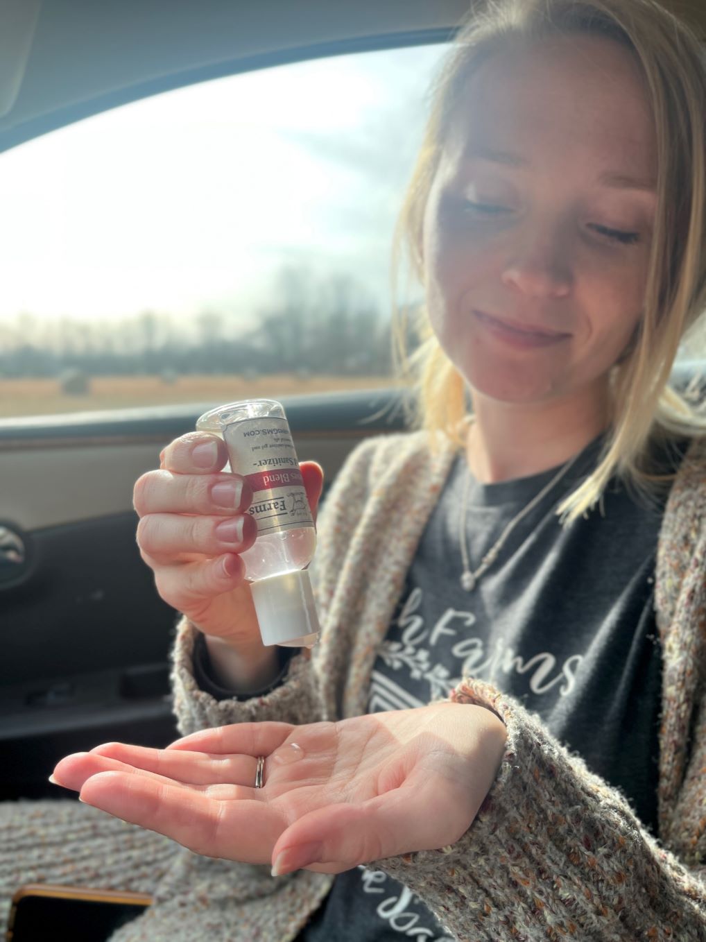 Thieves Blend Hand Sanitizer – Small Squeeze - Faith Farms Goat Milk Soap