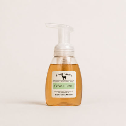 Cedar Lime Foaming Goat Milk Hand Soap