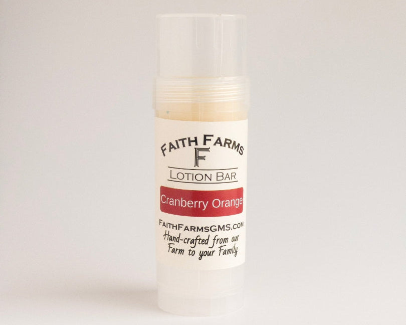 Cranberry Orange Lotion Bar - Faith Farms Goat Milk Soap