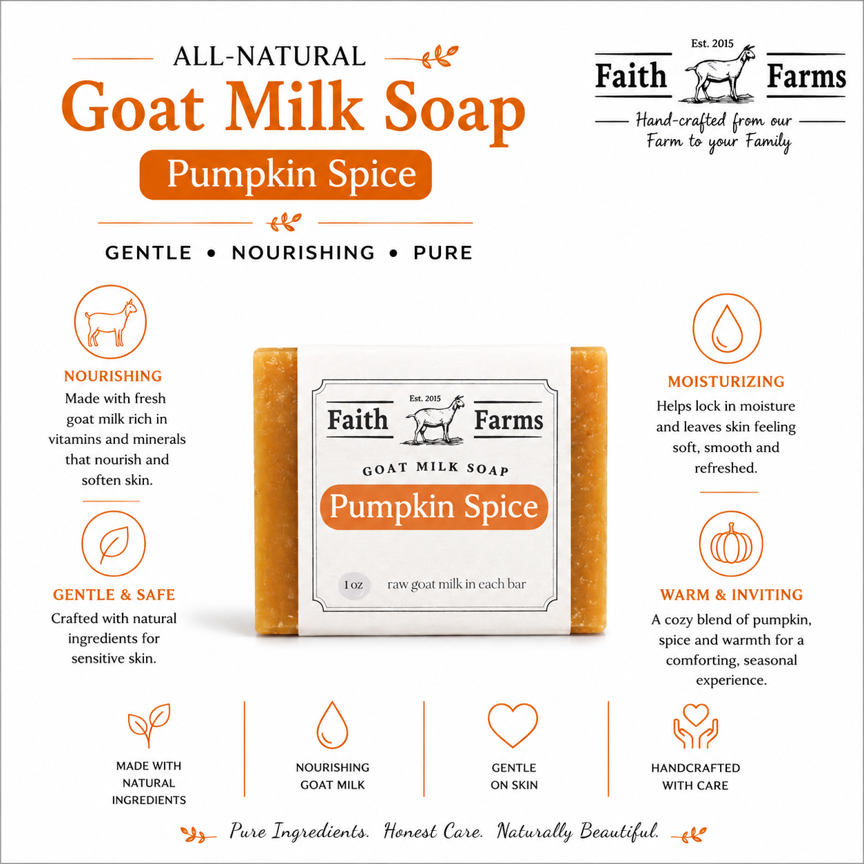Pumpkin Spice Goat Milk Soap