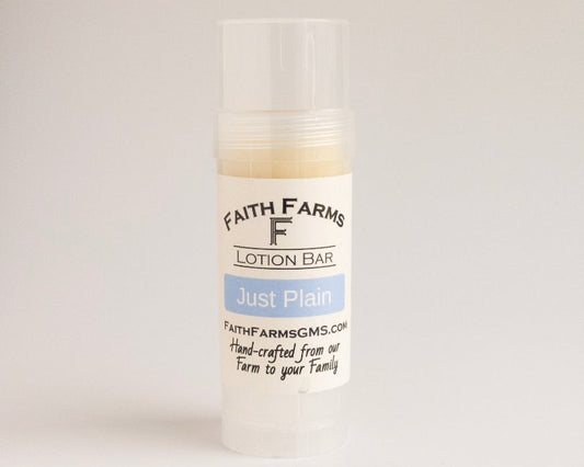 Just Plain Lotion Bar - Faith Farms Goat Milk Soap