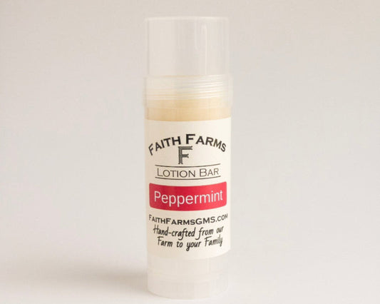 Peppermint Lotion Bar - Faith Farms Goat Milk Soap