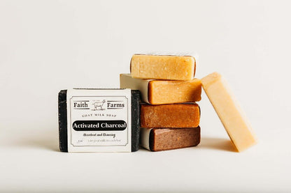 Activated Charcoal Goat Milk Soap - Faith Farms Goat Milk Soap