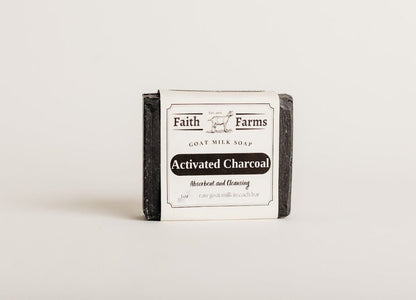 Activated Charcoal Goat Milk Soap - Faith Farms Goat Milk Soap
