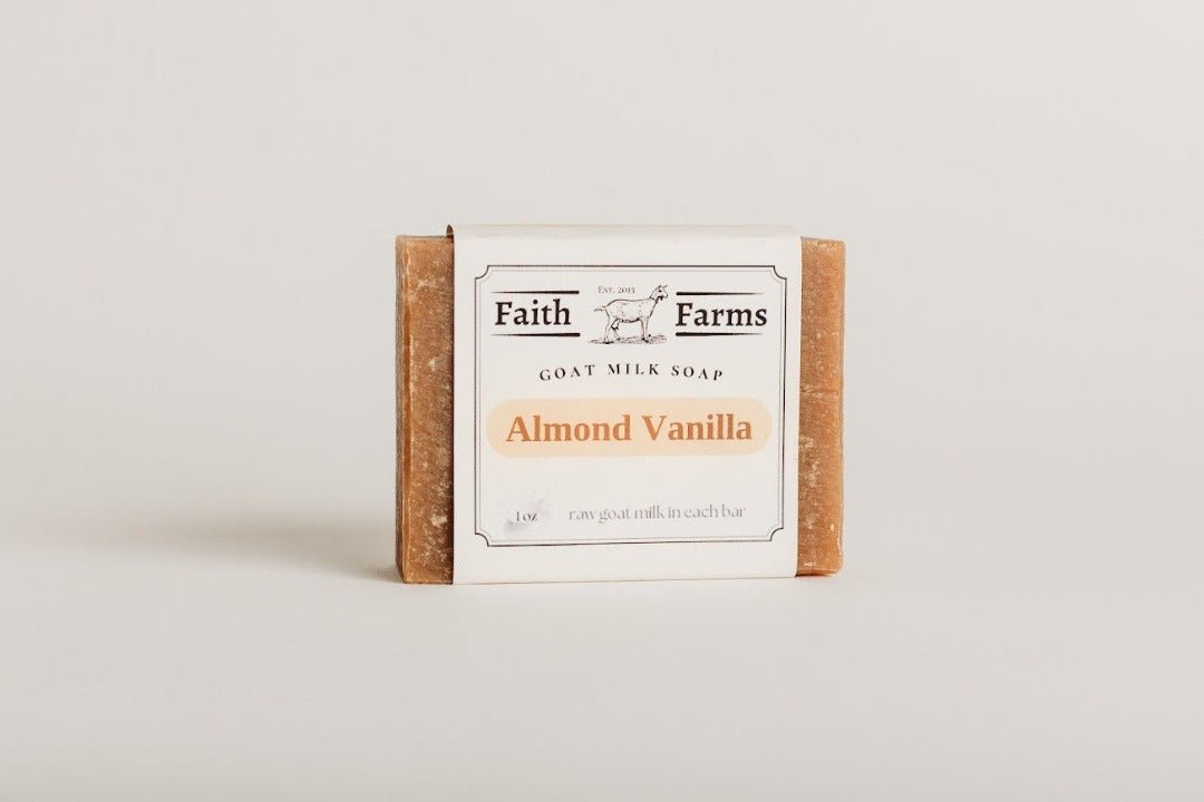 Almond Vanilla Goat Milk Soap - Faith Farms Goat Milk Soap