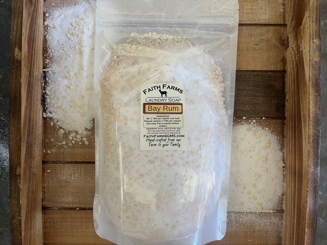 Bay Rum Laundry Soap - Faith Farms Goat Milk Soap
