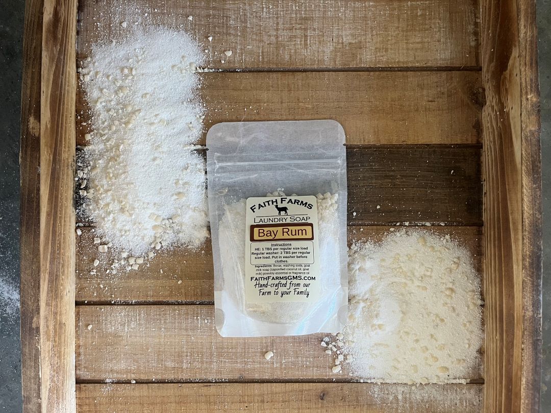 Bay Rum Laundry Soap - Faith Farms Goat Milk Soap