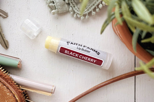 Black Cherry Lip Butter - Faith Farms Goat Milk Soap