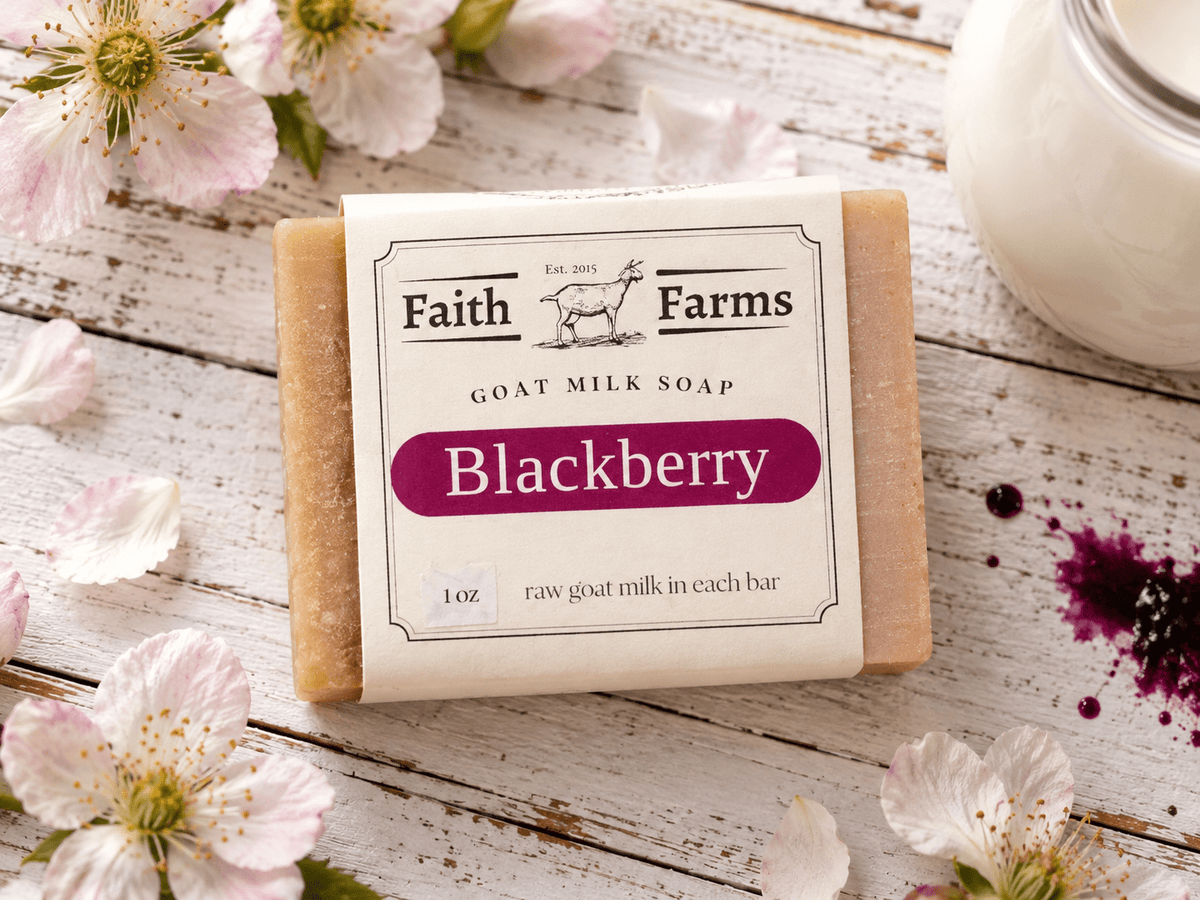 Blackberry Goat Milk Soap - Faith Farms Goat Milk Soap