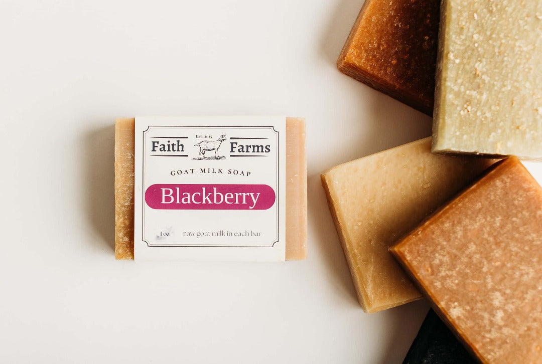 blackberry goat milk soap