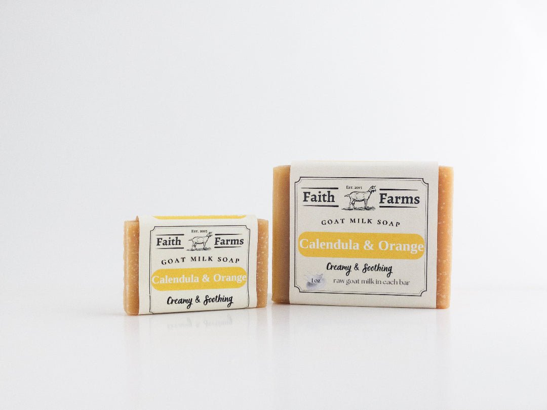 Calendula and Orange Goat Milk Soap - Faith Farms Goat Milk Soap
