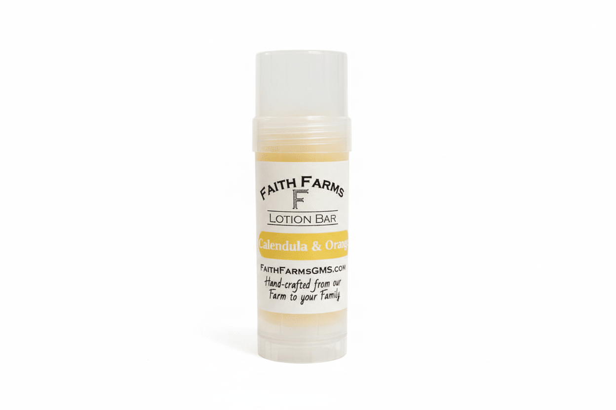 Calendula and Orange Lotion Bar - Faith Farms Goat Milk Soap
