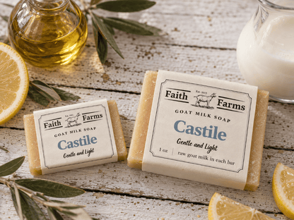 Castile Goat Milk Soap - Faith Farms Goat Milk Soap