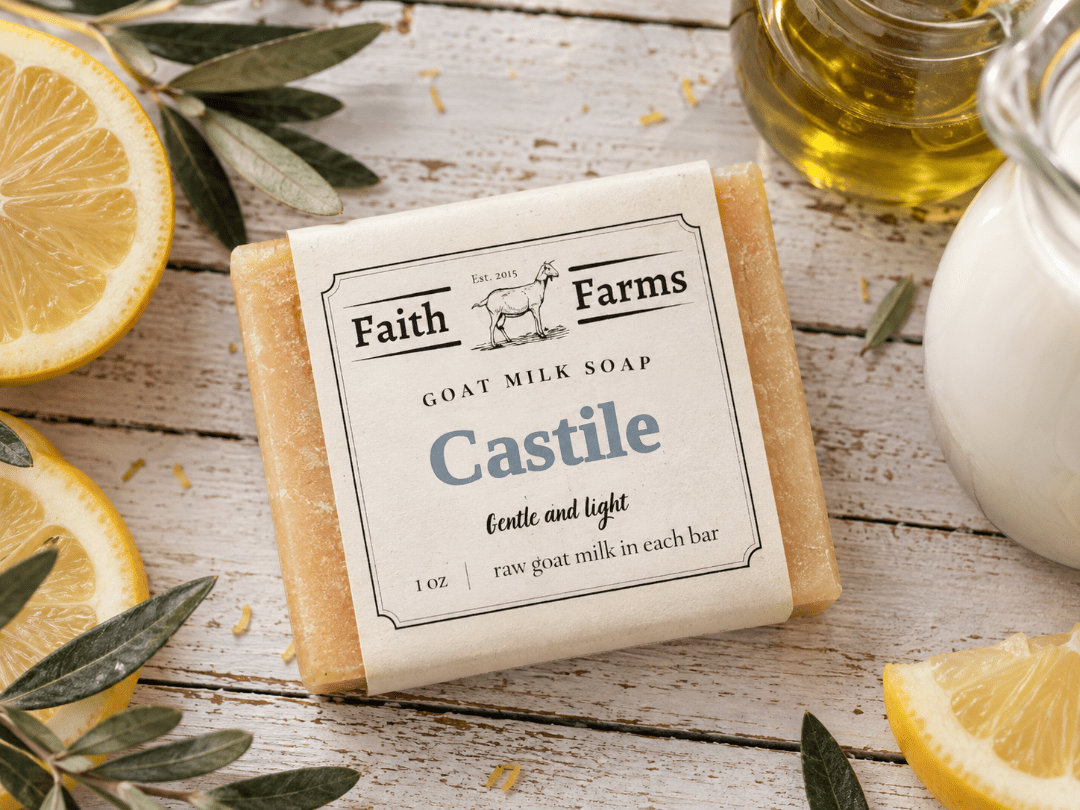 Castile Goat Milk Soap - Faith Farms Goat Milk Soap