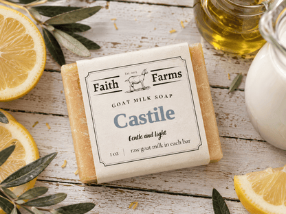 Castile Goat Milk Soap - Faith Farms Goat Milk Soap