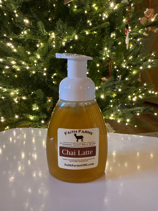 Chai Latte Foaming Goat Milk Hand Soap - Faith Farms Goat Milk Soap