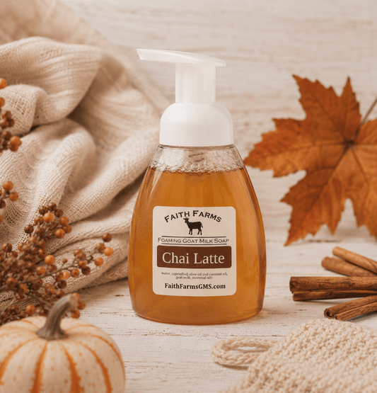 Chai Latte Foaming Goat Milk Hand Soap - Faith Farms Goat Milk Soap