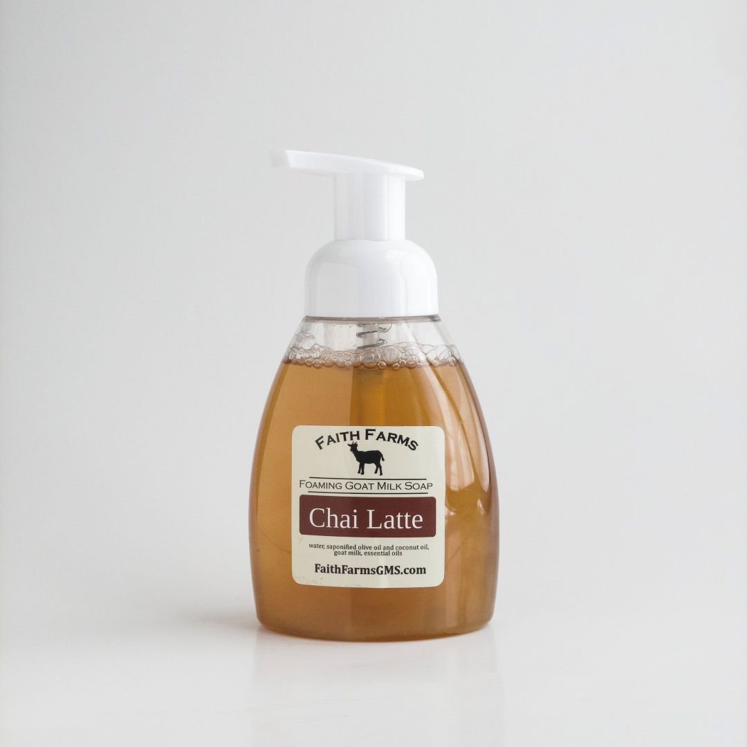 Chai Latte Foaming Goat Milk Hand Soap - Faith Farms Goat Milk Soap
