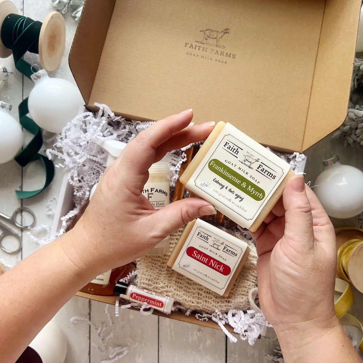 Christmas Goat Milk Gift Set - Faith Farms Goat Milk Soap