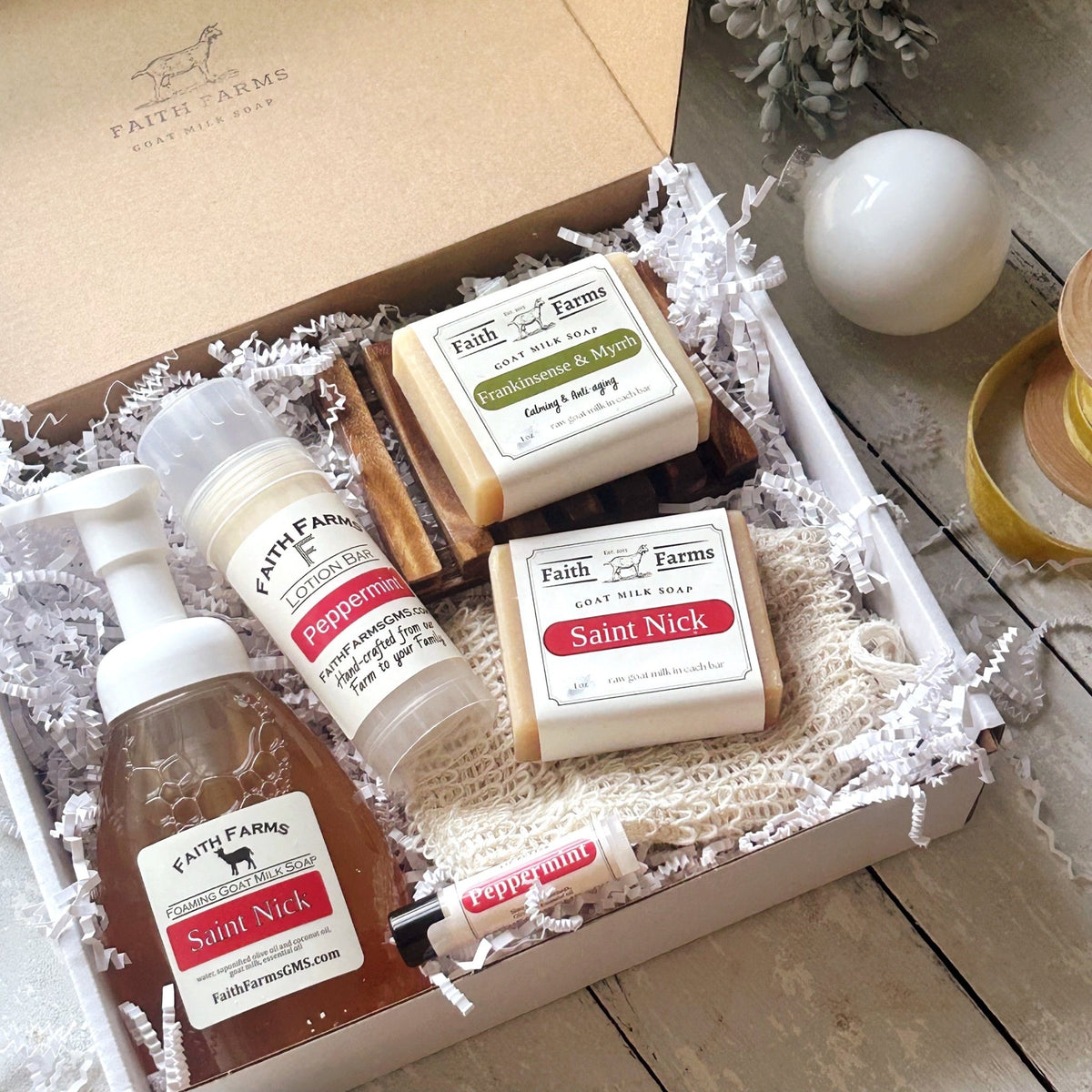 Christmas Goat Milk Gift Set - Faith Farms Goat Milk Soap