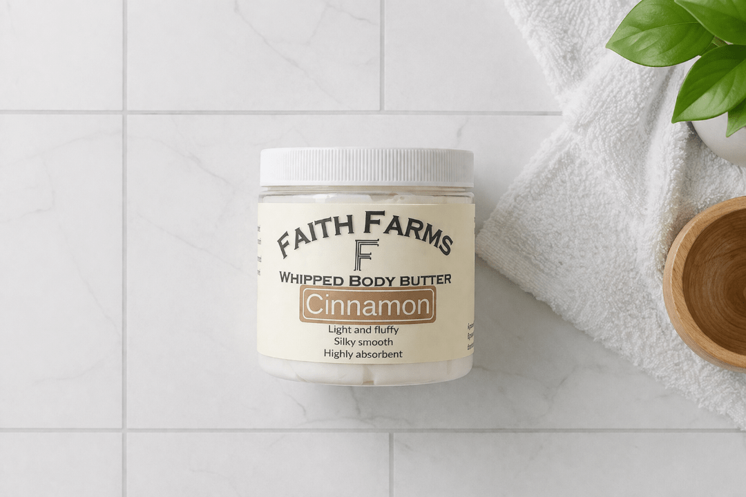 Cinnamon Whipped Body Butter - Faith Farms Goat Milk Soap