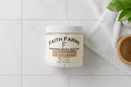 Cinnamon Whipped Body Butter - Faith Farms Goat Milk Soap