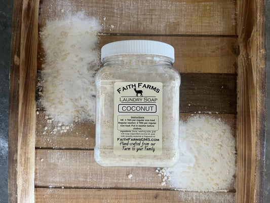 Coconut Laundry Soap - Faith Farms Goat Milk Soap
