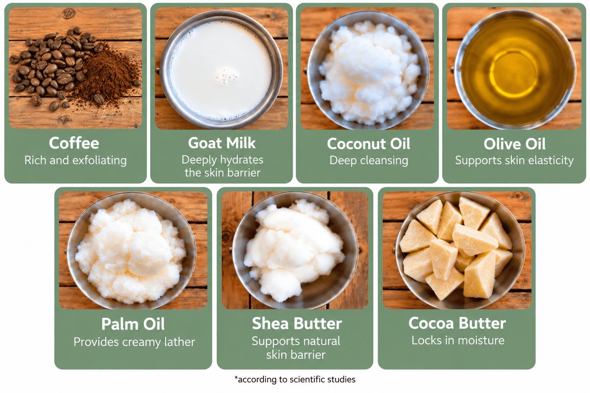 Coffee Goat Milk Soap - Faith Farms Goat Milk Soap