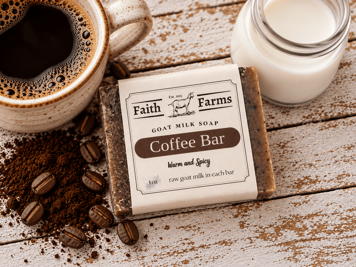 Coffee Goat Milk Soap - Faith Farms Goat Milk Soap