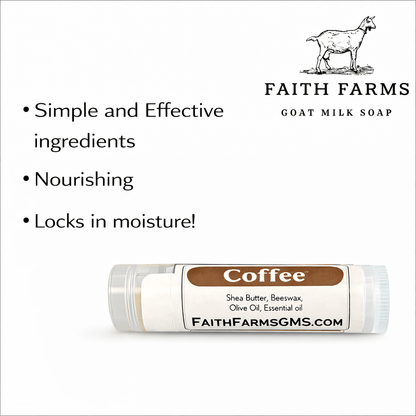 Coffee Lip Butter - Faith Farms Goat Milk Soap