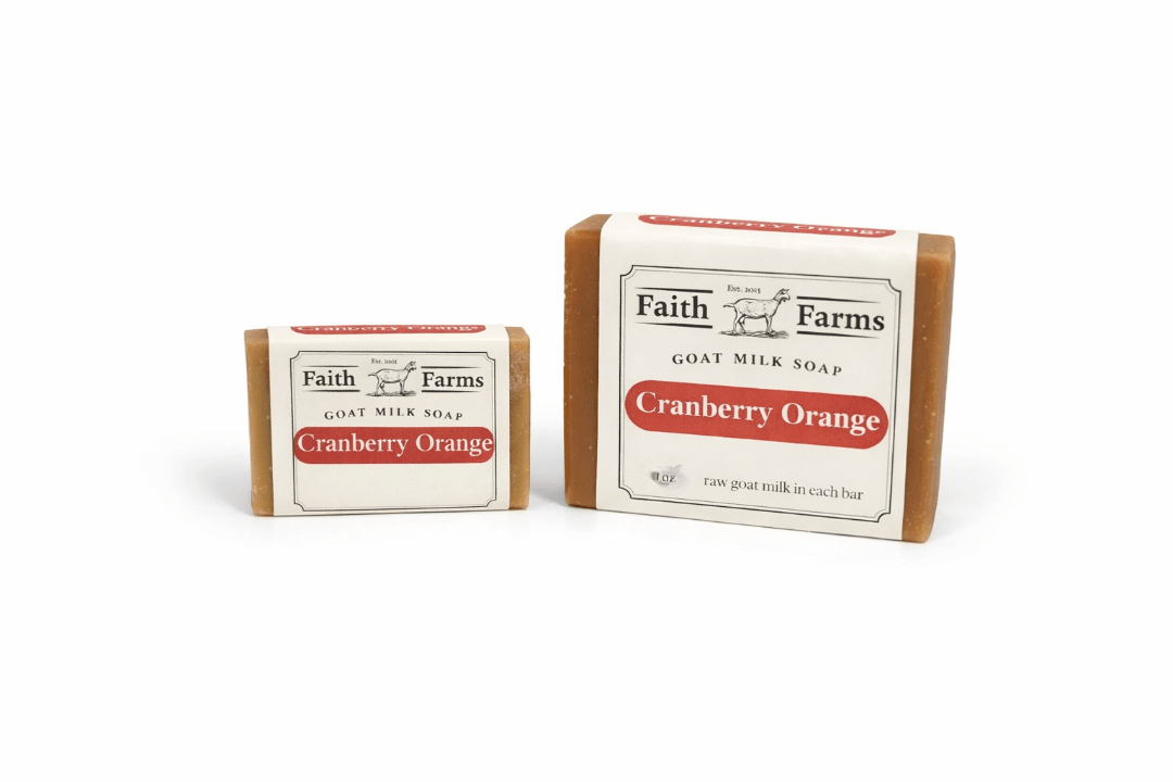Cranberry Orange Goat Milk Soap - Faith Farms Goat Milk Soap