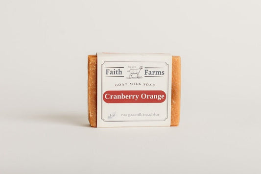 Cranberry Orange Goat Milk Soap - Faith Farms Goat Milk Soap