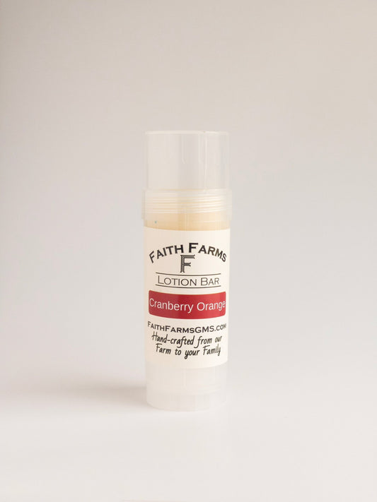 Cranberry Orange Lotion Bar - Faith Farms Goat Milk Soap